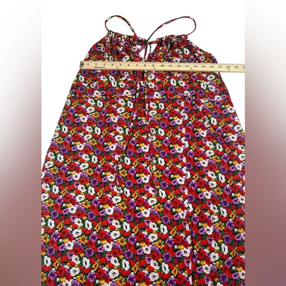 Fairycore Floral Maxi Dress with Red and White Flowers. Size 2X - Picture 5 of 9